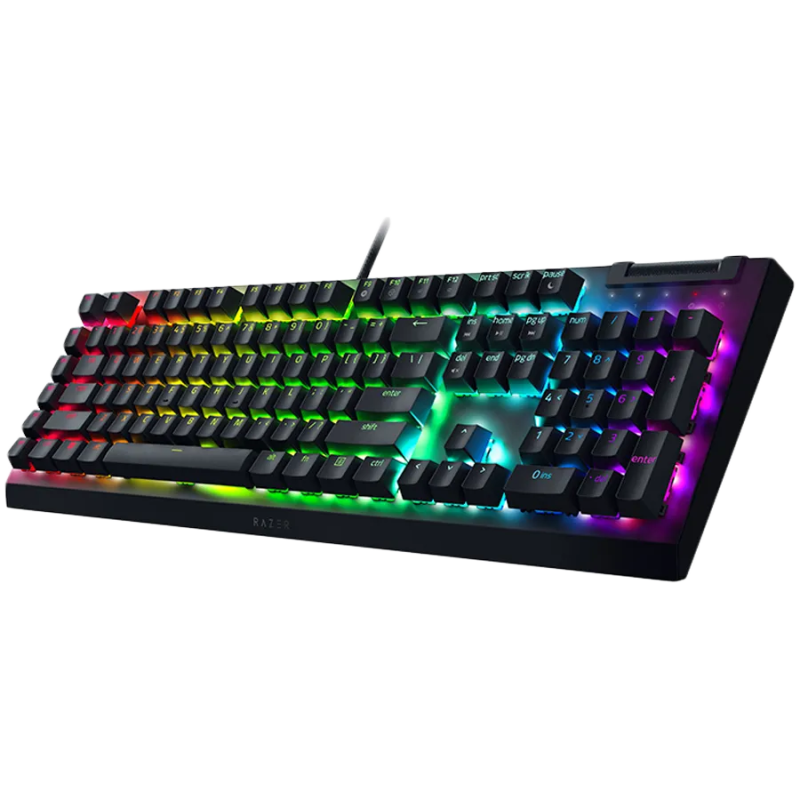 Razer BlackWidow V4 X Mechanical Gaming Keyboard, US Layout, Green Switch, Razer Chroma™ RGB, 6 Macro Keys, Lubricated Stabilize
