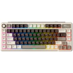 ROYAL KLUDGE RK L75 Mocha Grey Gaming Keyboard Cream switch - 1