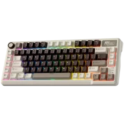 ROYAL KLUDGE RK L75 Mocha Grey Gaming Keyboard Cream switch - 2