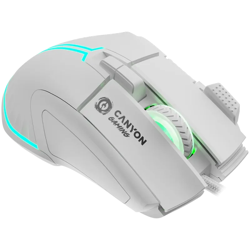 CANYON mouse Fortnax GM-636 RGB 9buttons Wired White - 1