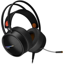 CANYON INTERCEPTOR GH-8A, Gaming headset 3.5mm jack plus USB connector for LED backlight, adjustable microphone and volume contr
