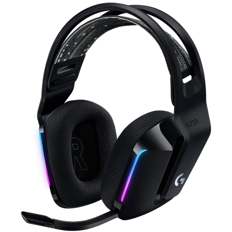 LOGITECH G733 LIGHTSPEED Wireless RGB Gaming Headset - BLACK - 1