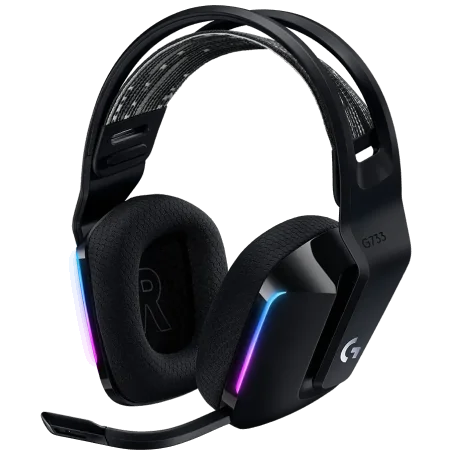 LOGITECH G733 LIGHTSPEED Wireless RGB Gaming Headset - BLACK - 1