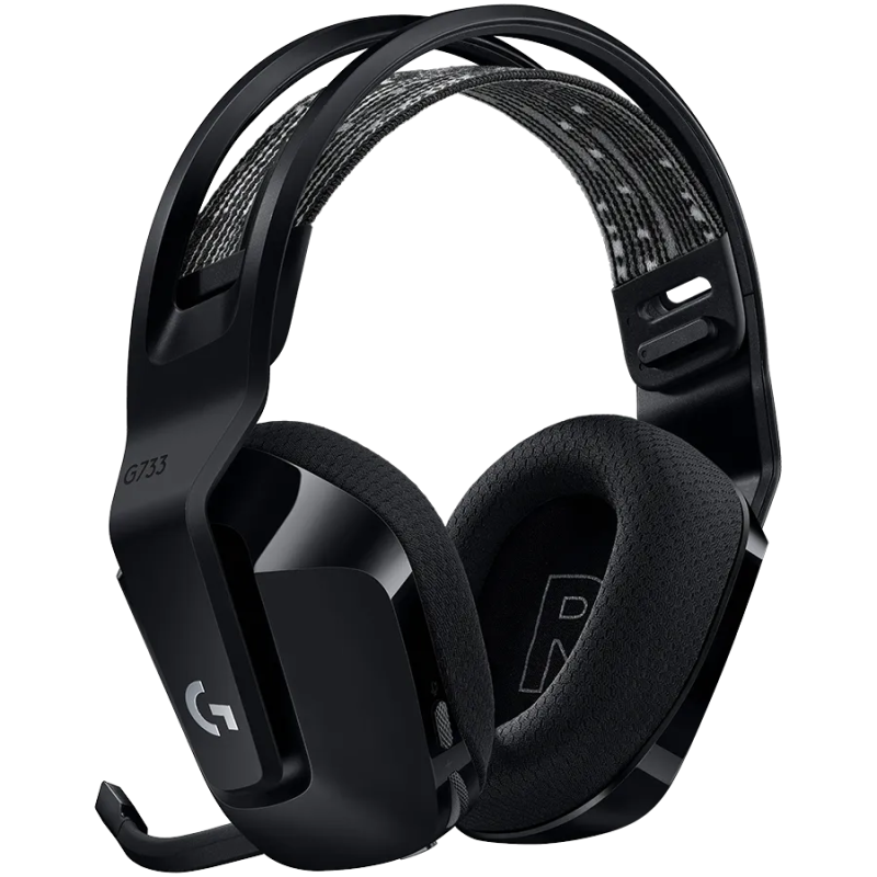LOGITECH G733 LIGHTSPEED Wireless RGB Gaming Headset - BLACK - 1
