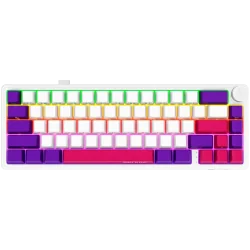 LORGAR KBP70MW, Wireless 65% Mechanical Gaming Keyboard Pro, White, EN layout - 1