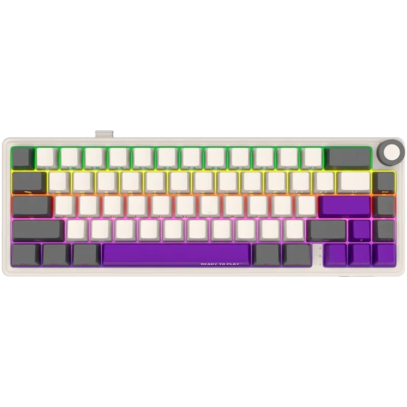 LORGAR KBP70MW, Wireless 65% Mechanical Gaming Keyboard Pro, Beige, EN layout - 1
