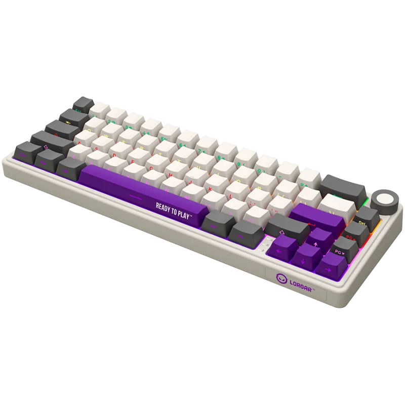 LORGAR KBP70MW, Wireless 65% Mechanical Gaming Keyboard Pro, Beige, EN layout - 1