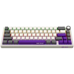 LORGAR KBP70MW, Wireless 65% Mechanical Gaming Keyboard Pro, Beige, EN layout - 3