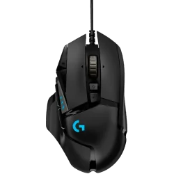 LOGITECH G502 Corded Gaming Mouse - HERO - BLACK - USB - EER2 - 1