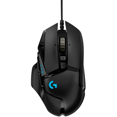 LOGITECH G502 Corded Gaming Mouse - HERO - BLACK - USB - EER2 - 1