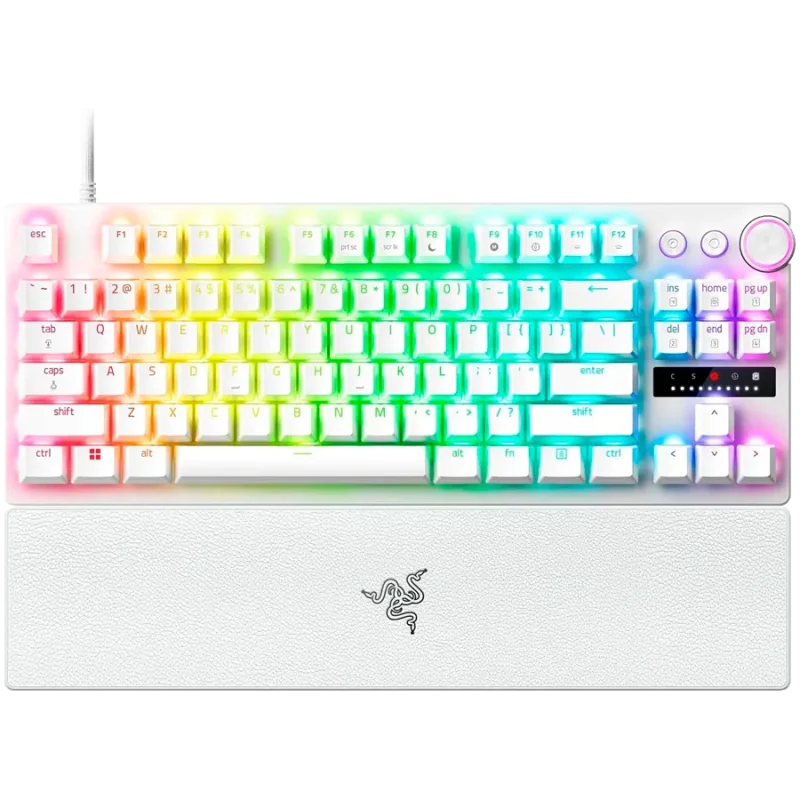 RAZER Huntsman V3 Pro Tenkeyless Gaming Keyboard - White - US Layout - 1