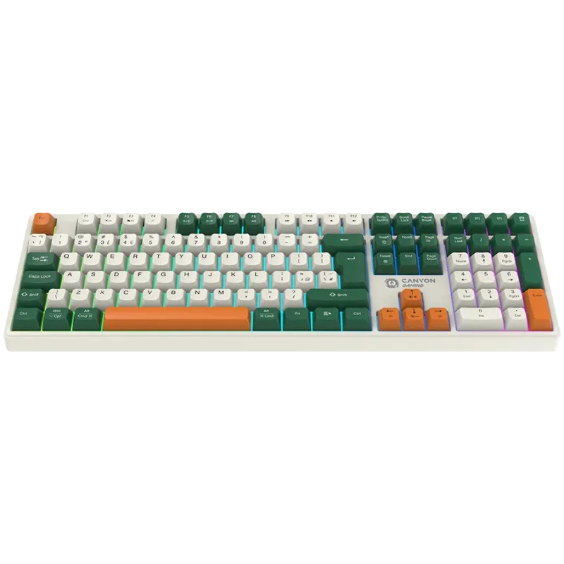 CANYON keyboard Shadder GKW-11 Mech RGB UK/US Wireless White - 1