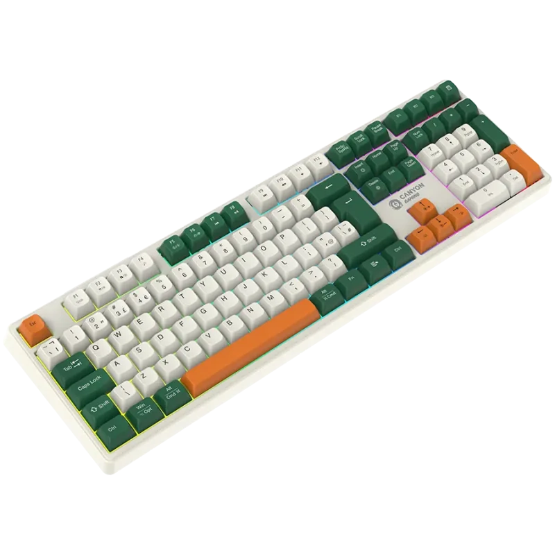 CANYON keyboard Shadder GKW-11 Mech RGB UK/US Wireless White - 1