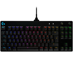 LOGITECH G PRO TKL Corded Mechanical Gaming Keyboard - BLACK - US INT'L - USB - CLICKY - 1