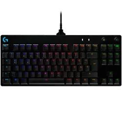 LOGITECH G PRO TKL Corded Mechanical Gaming Keyboard - BLACK - US INT'L - USB - CLICKY - 1