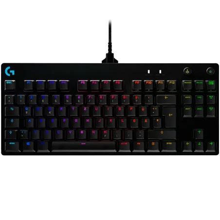 LOGITECH G PRO TKL Corded Mechanical Gaming Keyboard - BLACK - US INT'L - USB - CLICKY - 1