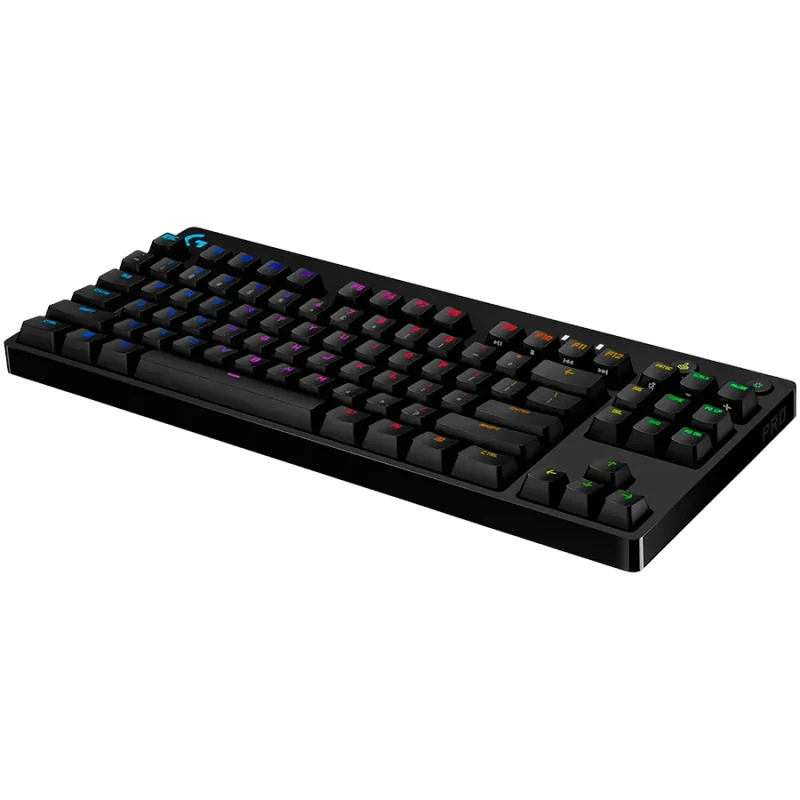 LOGITECH G PRO TKL Corded Mechanical Gaming Keyboard - BLACK - US INT'L - USB - CLICKY - 1