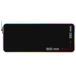 Lorgar Steller 919, Gaming mouse pad, High-speed surface, anti-slip rubber base, RGB backlight, USB connection, Lorgar WP Gamewa