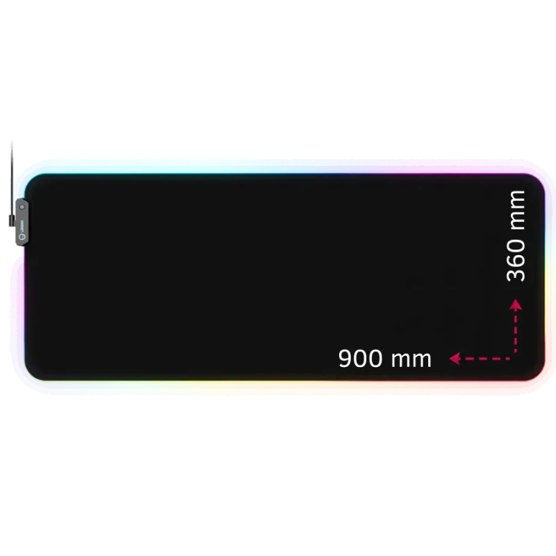 Lorgar Steller 919, Gaming mouse pad, High-speed surface, anti-slip rubber base, RGB backlight, USB connection, Lorgar WP Gamewa