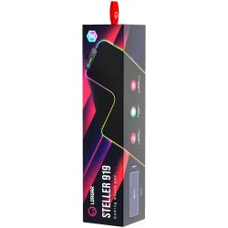 Lorgar Steller 919, Gaming mouse pad, High-speed surface, anti-slip rubber base, RGB backlight, USB connection, Lorgar WP Gamewa