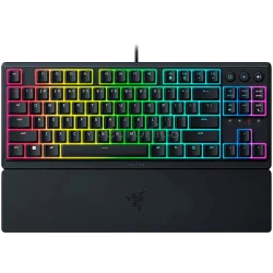 Razer Ornata V3 Tenkeyless, Low Profile Gaming Keyboard, US Layout, 8 Razer Chroma™ RGB Lighting Zones, Dedicated Media Keys, UV