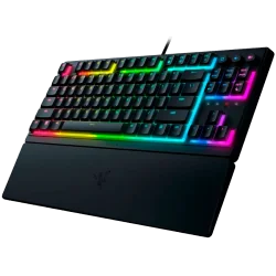 Razer Ornata V3 Tenkeyless, Low Profile Gaming Keyboard, US Layout, 8 Razer Chroma™ RGB Lighting Zones, Dedicated Media Keys, UV