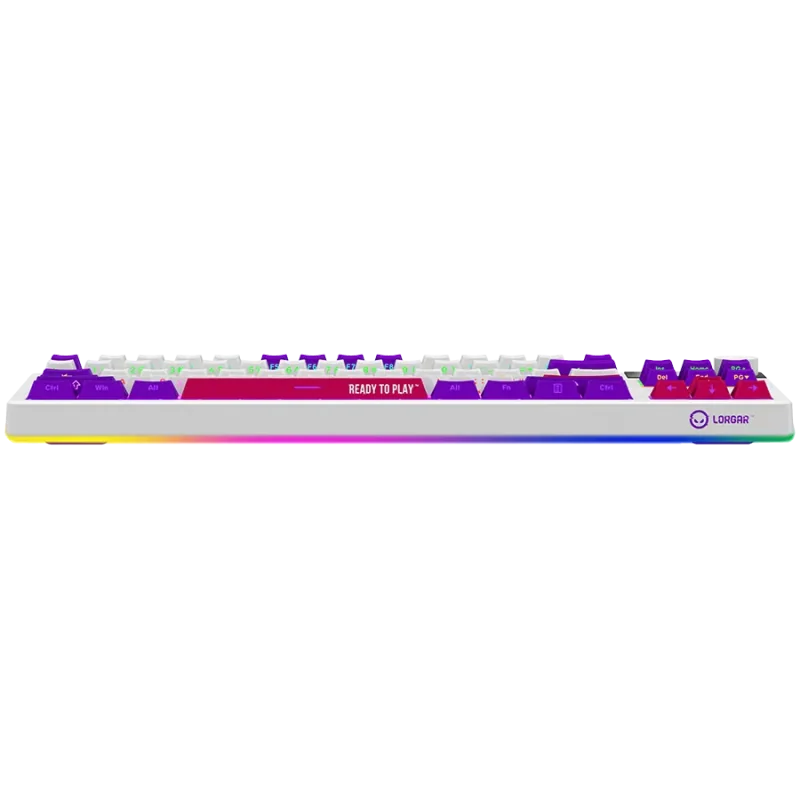 LORGAR KBP70TKLW, Wireless TKL Mechanical Gaming Keyboard Pro, White, EN layout - 1