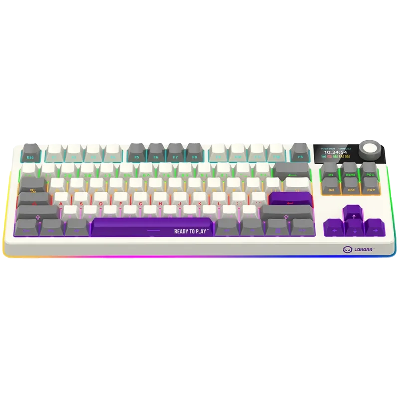 LORGAR KBP70TKLW, Wireless TKL Mechanical Gaming Keyboard Pro, Beige, EN layout - 1