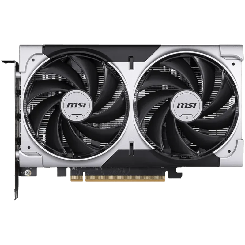 MSI Video Card NVIDIA GeForce RTX 5050 8G VENTUS 2X OC, 8GB GDDR6, 128-bit, 2602 MHz Boost, 2560 CUDA Cores, PCIe 5.0 (x8), 3x D