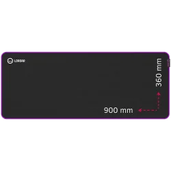 Lorgar Main 319, Gaming mouse pad, High-speed surface, Purple anti-slip rubber base, size: 900mm x 360mm x 3mm, weight 0.6kg - 1