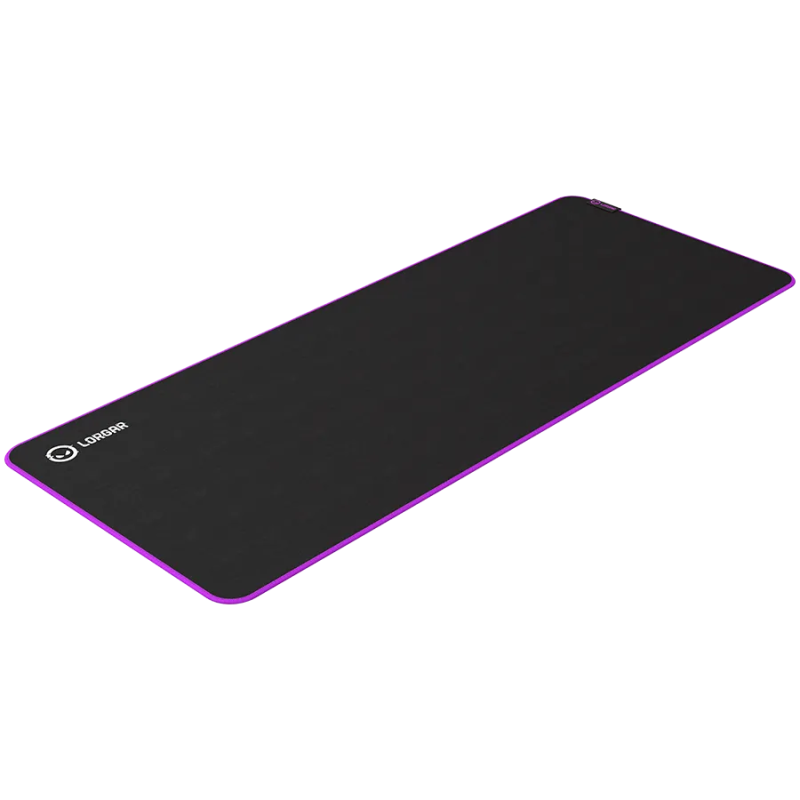 Lorgar Main 319, Gaming mouse pad, High-speed surface, Purple anti-slip rubber base, size: 900mm x 360mm x 3mm, weight 0.6kg - 1