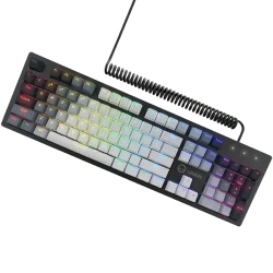 LORGAR Azar 514, Wired mechanical gaming keyboard, RGB backlight, 1680000 colour variations, 18 modes, keys number: 104, 50M cli