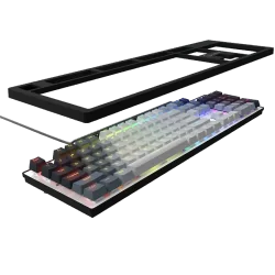 LORGAR Azar 514, Wired mechanical gaming keyboard, RGB backlight, 1680000 colour variations, 18 modes, keys number: 104, 50M cli