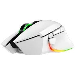 Razer Basilisk V3 Pro 35K, White, Gaming Mouse, HyperSpeed Wireless, Bluetooth, Focus Pro 35K Optical Sensor Gen-2, 35000 DPI, C