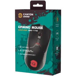 CANYON mouse Carver GM-116 6buttons Wired Black - 6