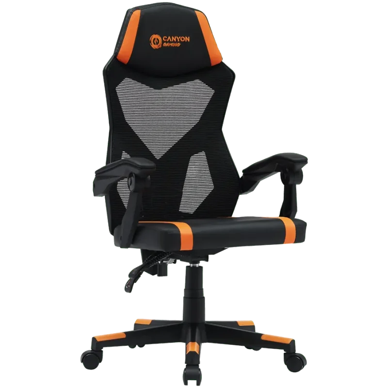 CANYON gaming chair Flow MCH01 Mesh Black Orange - 1
