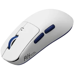 ROYAL KLUDGE M30 White Blue Gaming Mouse PAW 33111K - 2