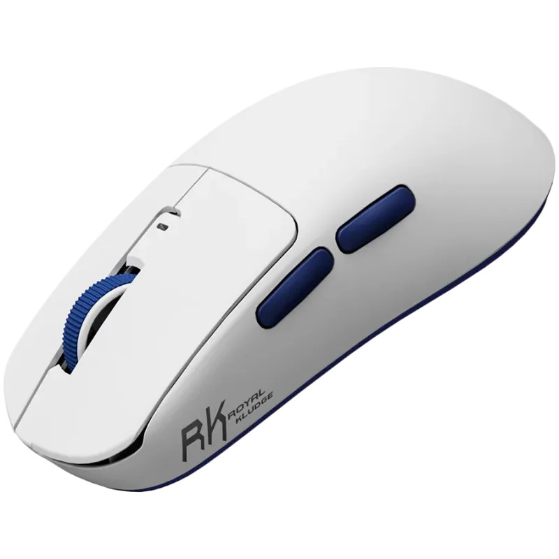 ROYAL KLUDGE M30 White Blue Gaming Mouse PAW 33111K - 1