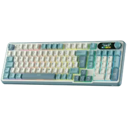 ROYAL KLUDGE RK-S98 Light Cloud Gaming Keyboard Chartreuse switch - 2