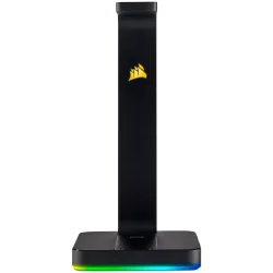 CORSAIR Gaming ST100 RGB Premium Headset Stand with 7.1 Surround Sound - 2