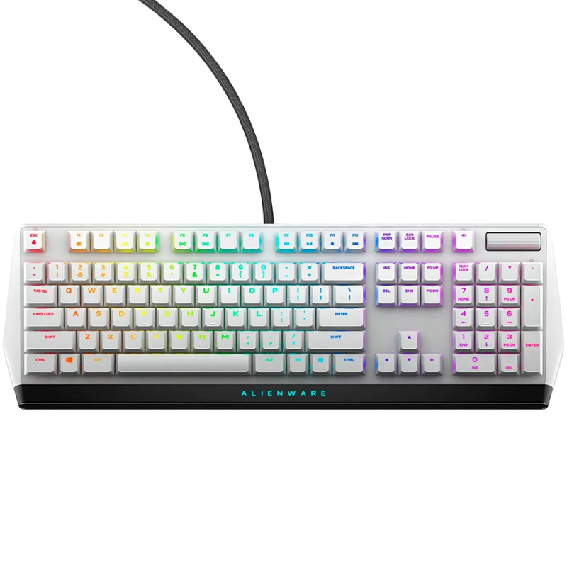 Alienware 510K Low-profile RGB Mechanical Gaming Keyboard - AW510K (Lunar Light) - 1