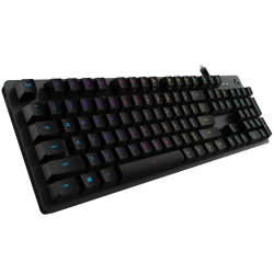 LOGITECH G512 Carbon RGB Mechanical Gaming Keyboard, GX Blue - CARBON - US INT'L - USB - INTNL - G512 CLICKY - 1