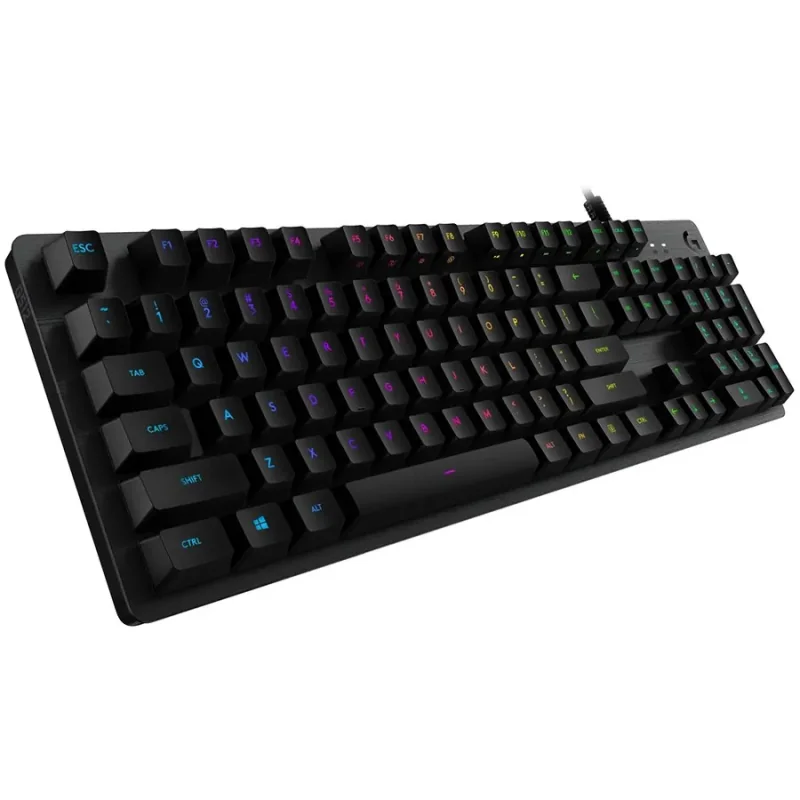 LOGITECH G512 Carbon RGB Mechanical Gaming Keyboard, GX Blue - CARBON - US INT'L - USB - INTNL - G512 CLICKY - 1