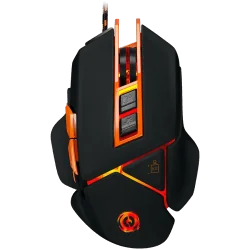 CANYON Optical gaming mouse, adjustable DPI setting 800/1000/1200/1600/2400/3200/4800/6400, LED backlight, moveable weight slot 