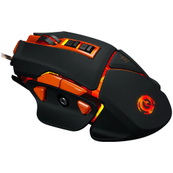 CANYON Optical gaming mouse, adjustable DPI setting 800/1000/1200/1600/2400/3200/4800/6400, LED backlight, moveable weight slot 