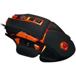 CANYON Optical gaming mouse, adjustable DPI setting 800/1000/1200/1600/2400/3200/4800/6400, LED backlight, moveable weight slot 