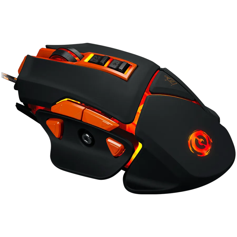 CANYON Optical gaming mouse, adjustable DPI setting 800/1000/1200/1600/2400/3200/4800/6400, LED backlight, moveable weight slot 