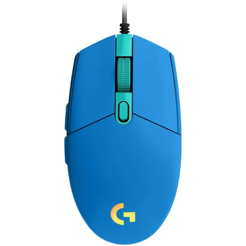 LOGITECH G203 LIGHTSYNC Corded Gaming Mouse - BLUE - USB - 1
