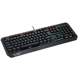 CANYON Hazard GK-6, Wired multimedia gaming keyboard with lighting effect, 108pcs rainbow LED, Numbers 104keys, EN double inject