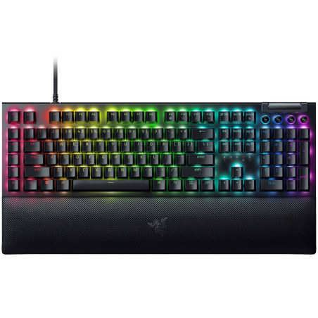 Razer BlackWidow V4 Mechanical Gaming Keyboard, US Layout, Green Switch, Razer Chroma™ RGB, 6 Macro Keys, Lubricated Stabilizers